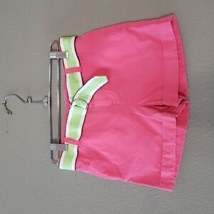 Ralph Lauren Chino Shorts - Hot Pink with Ribbon Belt